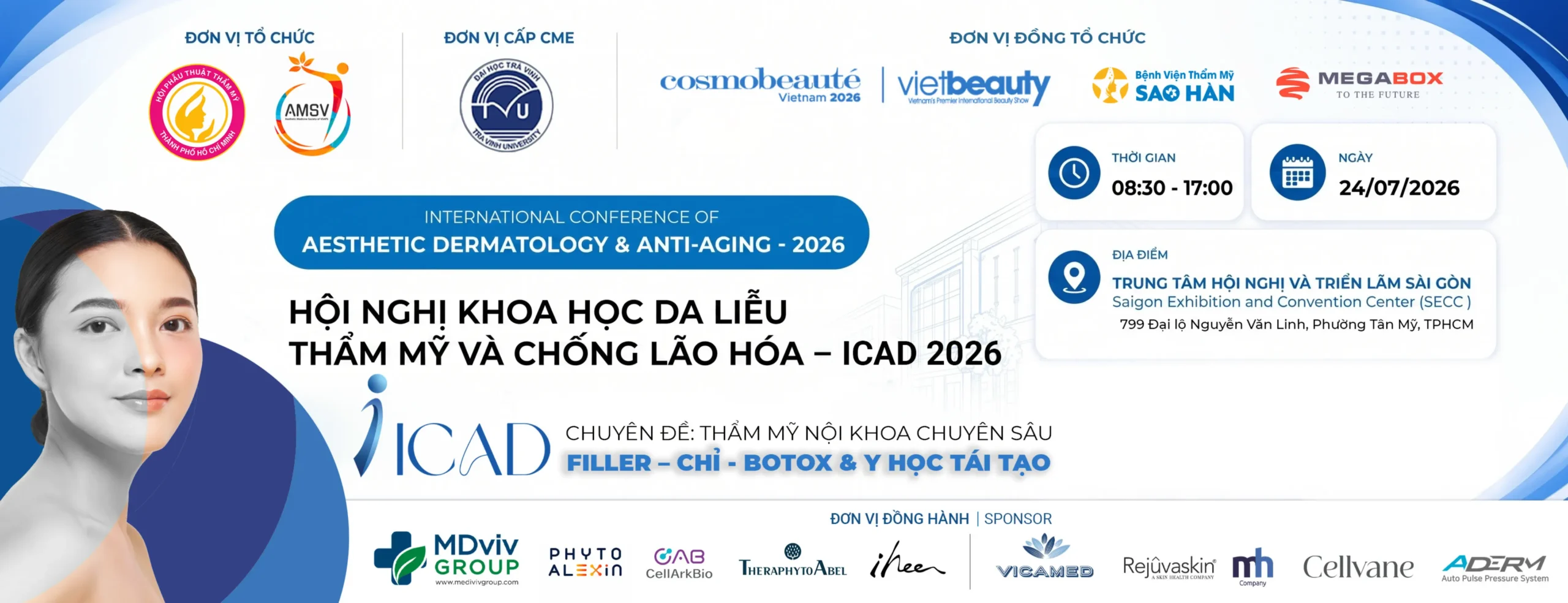 Hội nghị Quốc tế về Chống lão hóa và Da liễu ICAD 2026